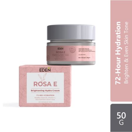 Garden Of Eden Rosa E Brightening Hydra Cream 50g | 72 Hour Hydration