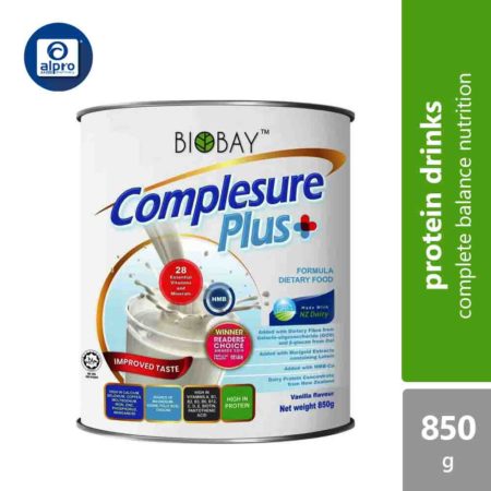 Biobay Complesure Plus Vanilla 850g | Improved Taste