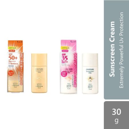 Chifure Sunscreen (Milk Uv/milk Uv Mild) 30ml | Extremely Powerful Uv Protection
