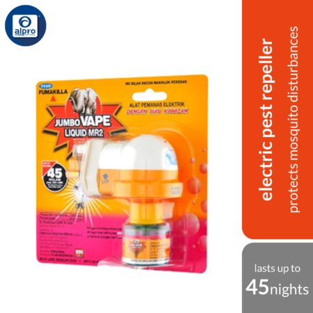 Fumakilla Jumbo Vape Liquid MR2 45 Night Mosquito Repellent Rose Fragrance