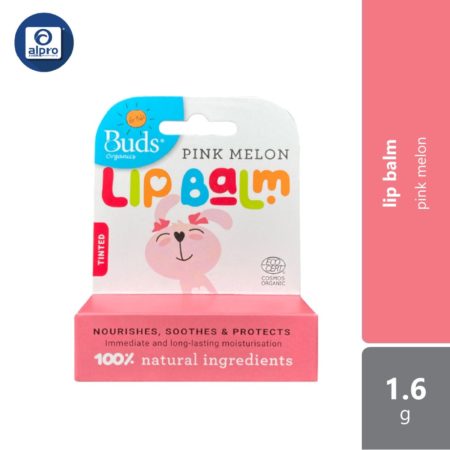 Buds for Kids Pink Melon Lip Balm (Tinted) 1.6g | Moisturize and Protect Lips