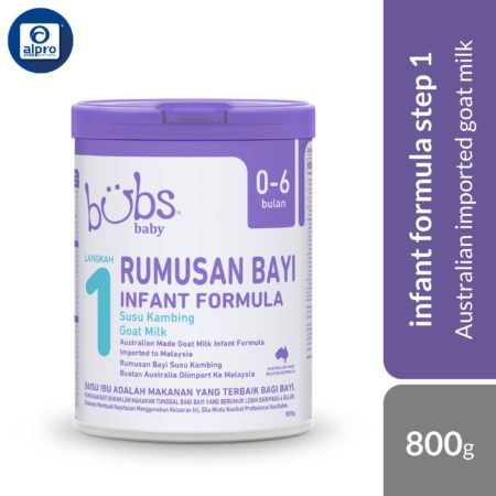 Bubs Advanced Plus+ Goat Infant Formula Stage 1 (0-6 months) 800g | Australian Imported Goat Milk