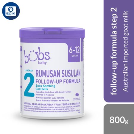 Bubs Advanced Plus+ Goat Follow-On Formula Stage 2 (6-12 months) 800g | Australian Imported Goat Milk