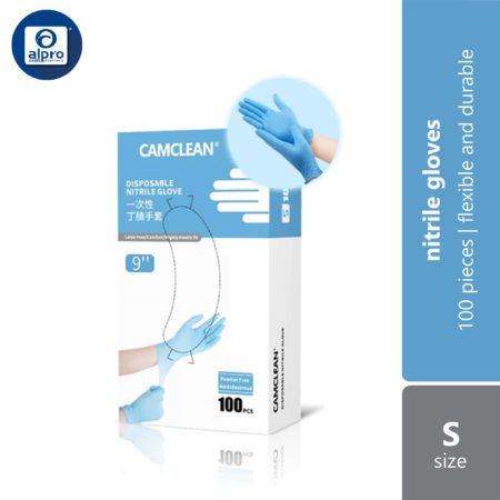 Camclean Disposable Nitrile Glove (S/ M/ L) | Synthetic Rubber Materials