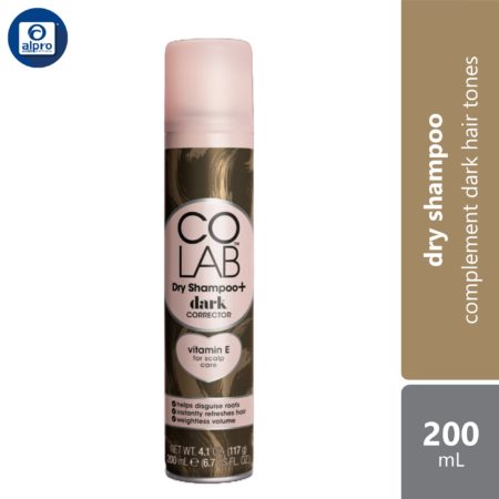 COLAB Dry Shampoo Plus Dark Corrector 200mL | Complement Dark Hair Tones