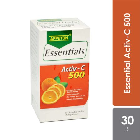 Appeton Essentials Activ-C Vitamin C 500 Orange 30s | Strengthen Body Resistance