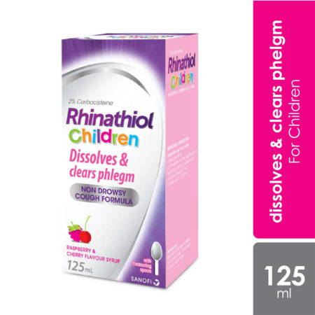 Rhinathiol Syrup 2% For Children 125ml | Dissolves and Clears Phlegm