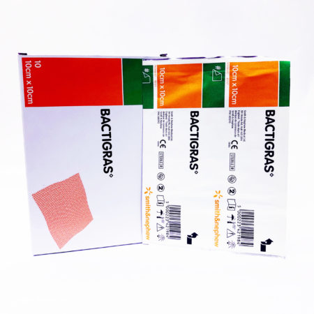 S&n Bactigras 7457 Medicated Paraffin Gauze Dressing 10cmx10cm 10s