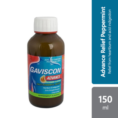 Gaviscon Advance Powerful Relief Peppermint 150ml | Relief Heartburn and Indigestion