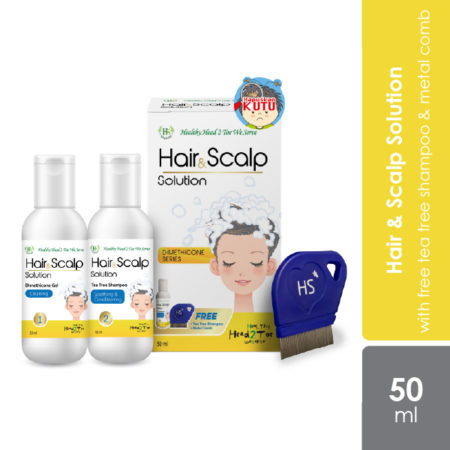 HS Hair & Scalp Solution 2 In 1 2x50ml | Anti-Bacterial and Reduce Itchiness