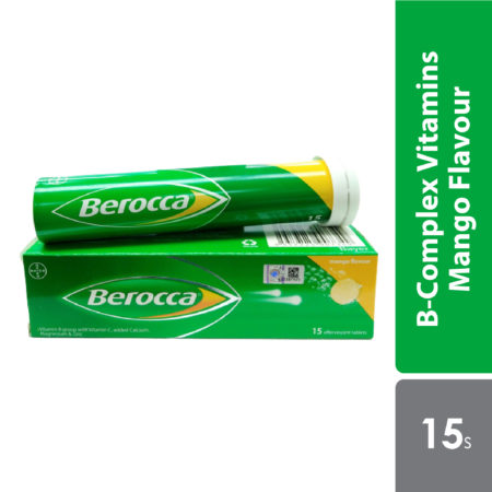 Berocca Effervescent Vitamin C Mango 15s | Helps Release Energy