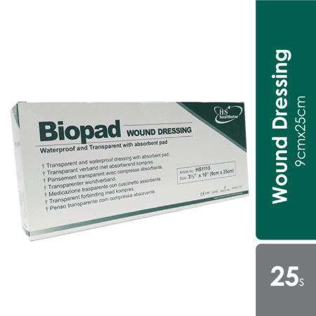 Biopad Wound Dressing 9cmx25cm 25s