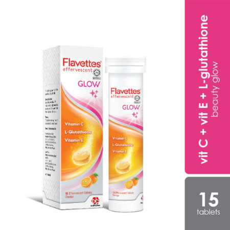 Flavettes Glow Effervescent Vitamin C 15s | Skin Brightening