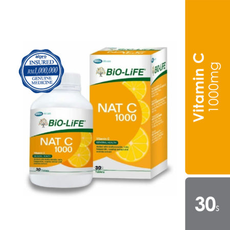 Bio-life Nat C 1000mg 30s | Reduce Risk Colds and Flu