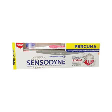 Sensodyne Sensitivity & Gum Whitening 100g free Toothbrush | Improve Gum Health