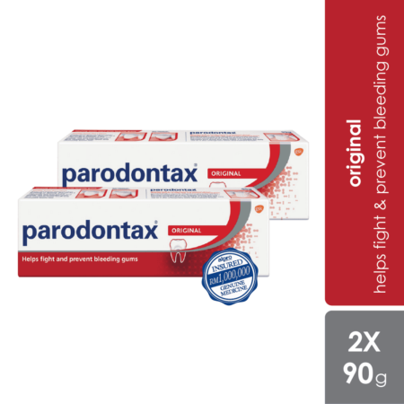 Parodontax Fluoride Toothpaste Original 2 x 90g | Helps Fight & Prevent Bleeding Gums