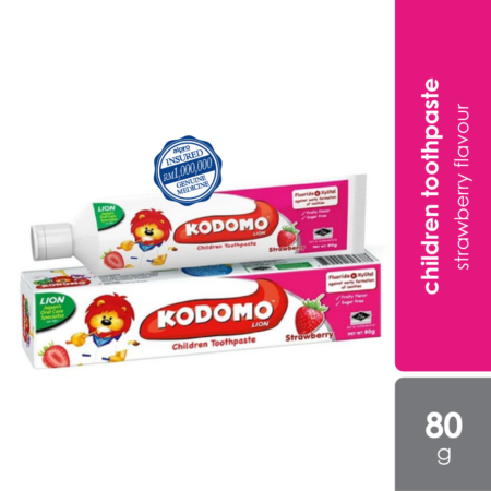Kodomo Toothpaste Strawberry 80g | Repair Early Caries in 14 Days