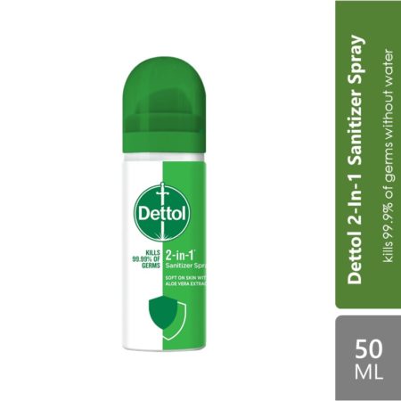 Dettol 2-In-1 Sanitizer Spray 50ml