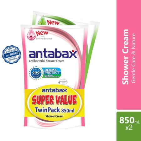 Antabax Shower Cream Gentle Care & Nature 850ml 2s | Gentle Care and Anti Bacterial