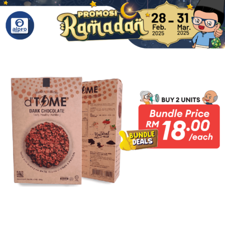 D'time Dark Chocolate Granola Clusters 216g | Healthy Snacks