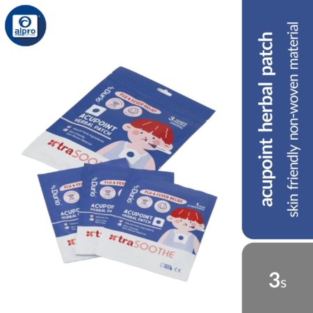 Durio 605 Acupoint Flu & Fever Patch 3s | Skin Friendly Non-Woven Material