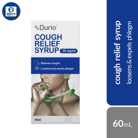 Durio Cough Relief Syrup 20mg/mL 60mL | Loosens & Expels Phlegm
