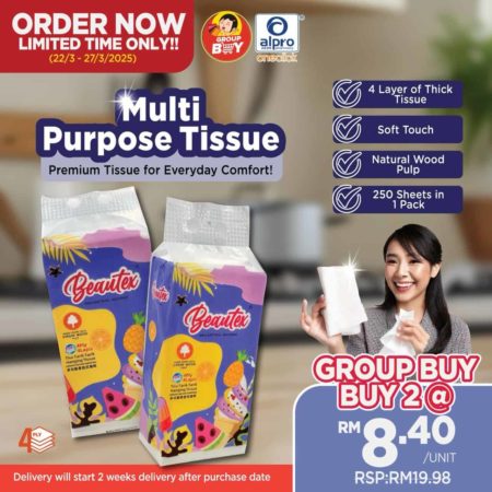 [Group Buy. Delivery Starts: 7/4/2025 ] Beautex 4-ply Hanging Tissue