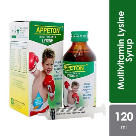 Appeton Multivitamin Lysine Syrup 120ml | Promote Overall Healthy Growth