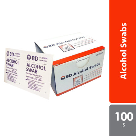 BD Alcohol Swabs 100s