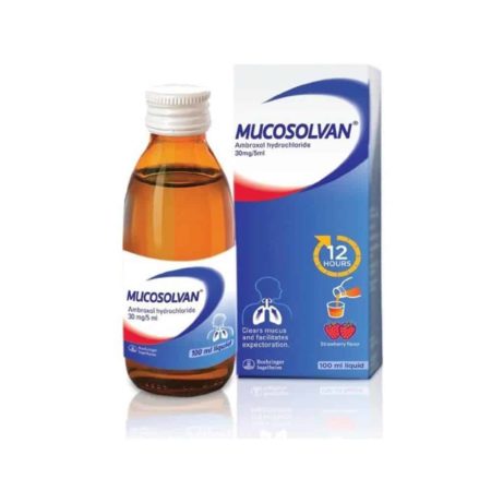 Mucosolvan Cough Syrup (Strawberry) 100ml