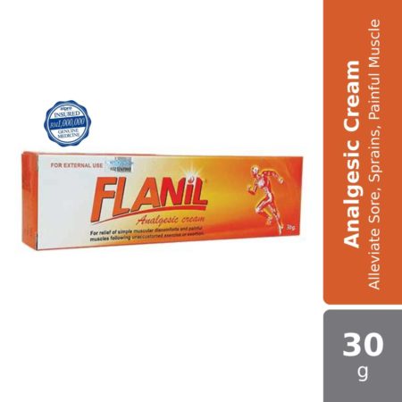 Flanil Cream 30g | Temporary Relief Minor Muscle Pain