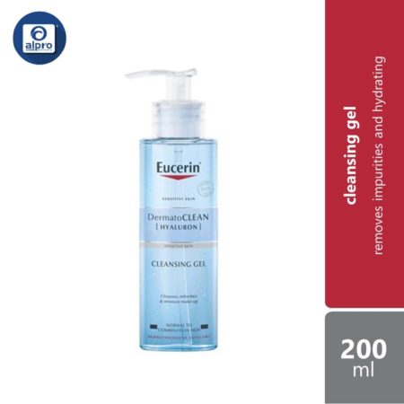 Eucerin Dermatoclean Refreshing Gel 200ml | Removes Impurities and Hydrating