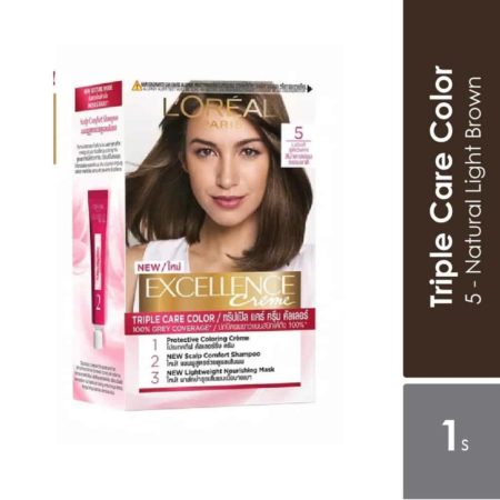 Loreal Excellence Creme 5 Natural Light Brown