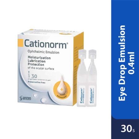 Cationorm Eye Drop Emulsion 0.4ml 30s | Relieves Irritation Due to Persistent Dry Eyes