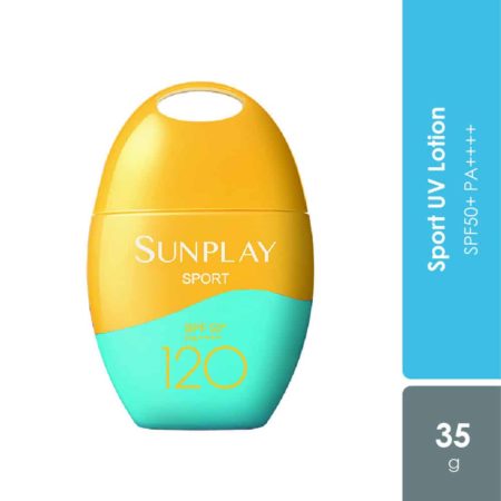 Sunplay Sport UV Sunscreen Lotion SPF50+ Pa++++ 120 35g | 4 Hours Water & Sweat Resistance