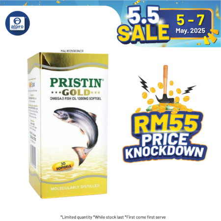 THC Pristin Gold Omega 3 Fish Oil 30s | Brain Health