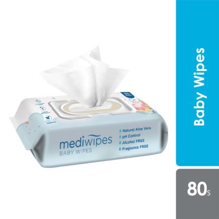 Mediwipes Baby Wipes 80s | Effectively Cleans