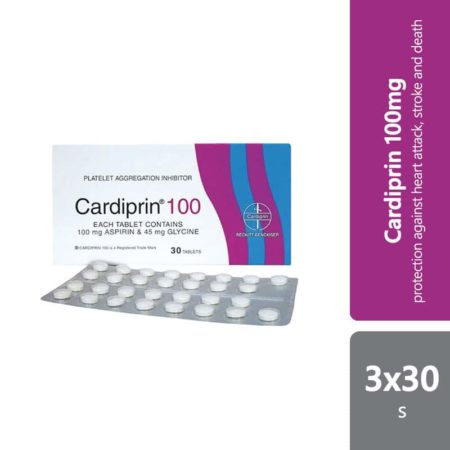 Cardiprin 100mg 3x30s | Reduce Heart Risk Attack and Stroke