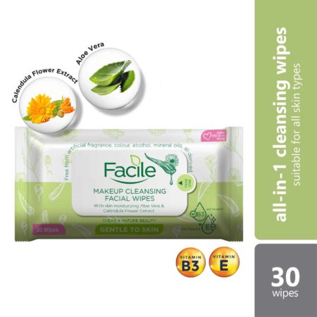 Facile Makeup Cleansing Facial Wipes 30s | Remove Makeup, Suitable For All Skin Types