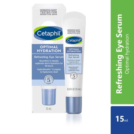 Cetaphil Optimal Hydration Refreshing Eye Serum 15mL | Brightens and Smooths the Skin