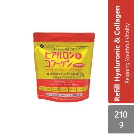Fine Premium Refill Hyaluron & Collagen 210g | Promotes Anti-Ageing