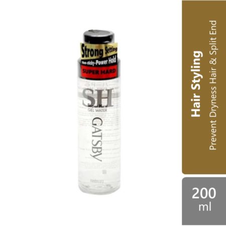 Gatsby Gel Water 200ml ( Super Hard  Wet & Hard )