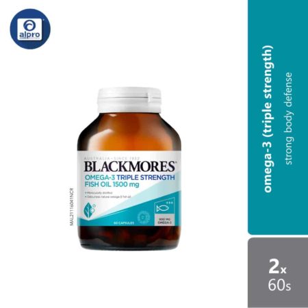 Blackmores Omega-3 Triple Strength Fish Oil 1500 Mg 2x60s | Relieve Inflammation