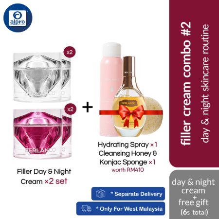 Berlanco Filler Cream Combo 2 | 2x Filler Day and 2x Night Cream
