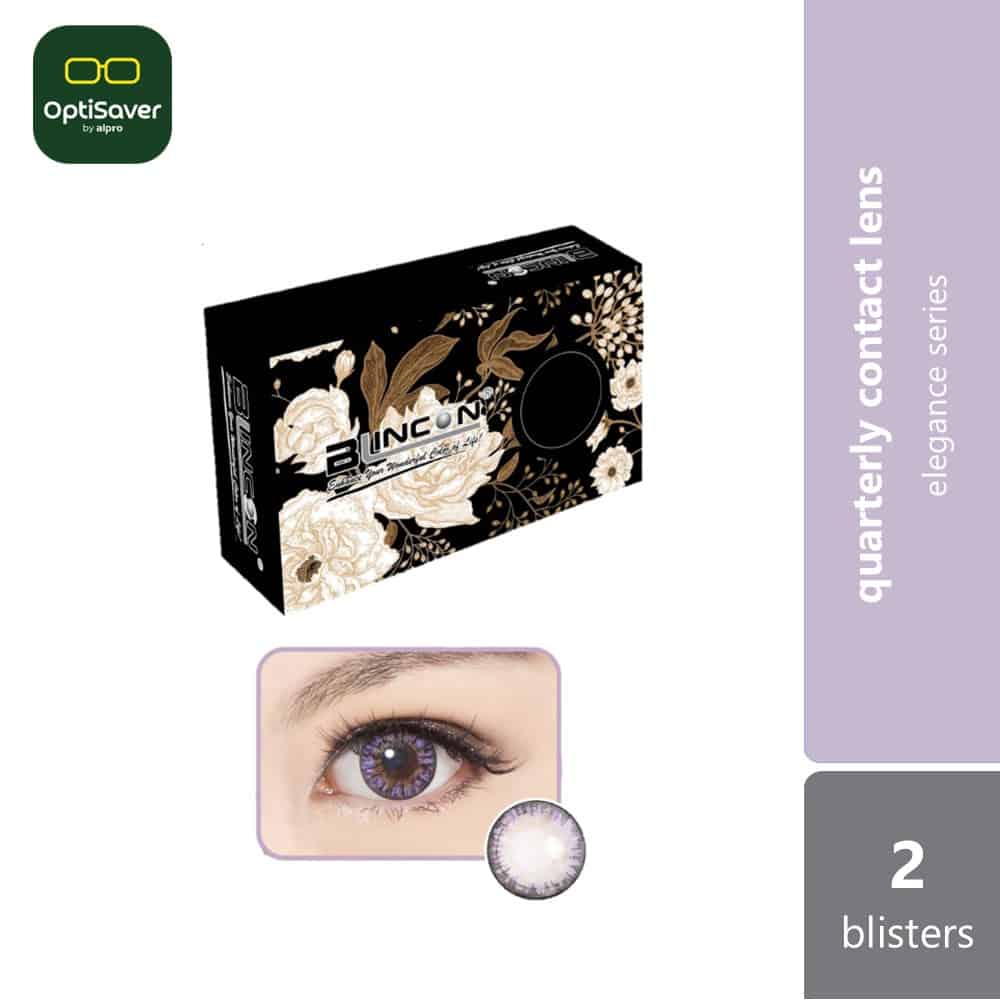 Blincon Elegance Color Lens 90D 2s | Quarterly Contact Lenses [Cutie Violet]