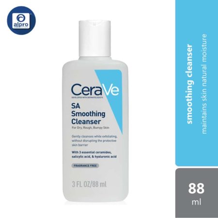Cerave SA Smoothing Cleanser 88ml | Maintains Skin Natural Moisture