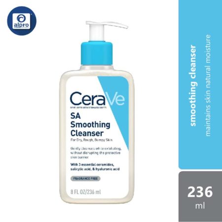 Cerave SA Smoothing Cleanser 236ml | Maintains Skin Natural Moisture