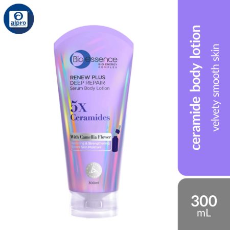 Bio essence Renew Plus Deep Repair 5x Ceramides Serum Body Lotion 300mL | Velvety Smooth Skin