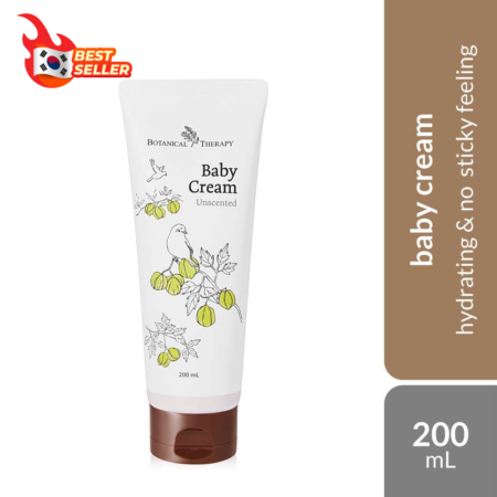 Botanical Therapy Baby Cream Unscented 200mL | Hydrating & No Sticky Feeling