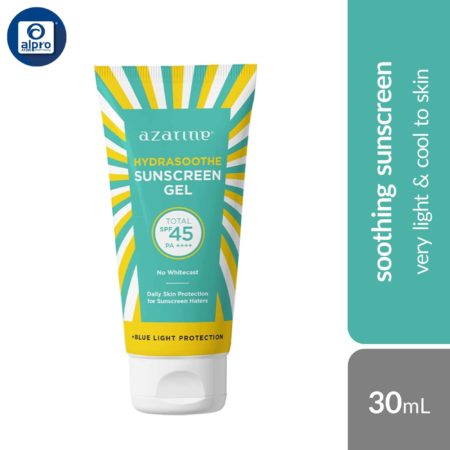 Azarine Hydrasoothe Sunscreen Gel SPF45 PA++++ 30mL | Very Light & Cool To Skin
